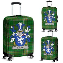 Irish Balle Coat of Arms Family Crest Ireland Luggage Cover Irish National Tartan Irish County Luggage Cover