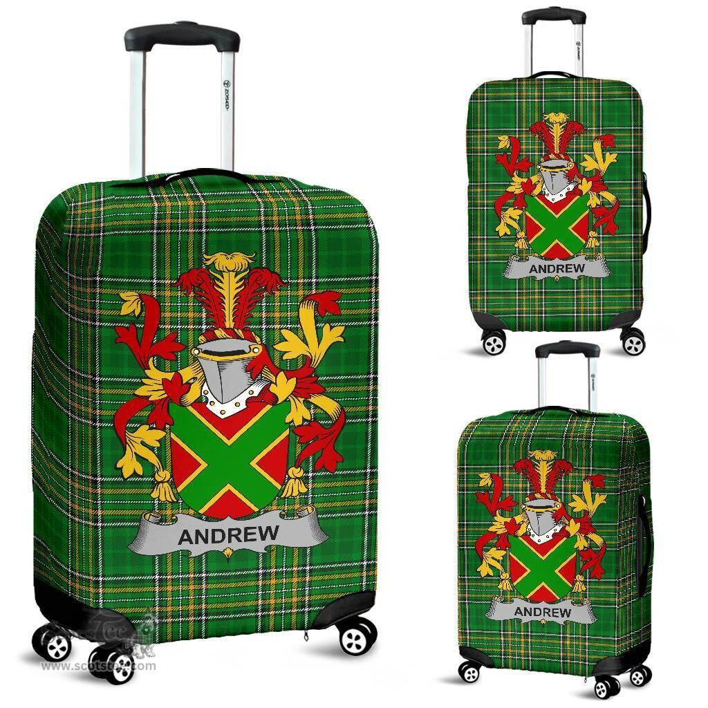 Irish Andrew Coat of Arms Family Crest Ireland Luggage Cover Irish National Tartan Irish County Luggage Cover