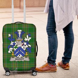 Irish Bagot Coat of Arms Family Crest Ireland Luggage Cover Irish National Tartan Irish County Luggage Cover