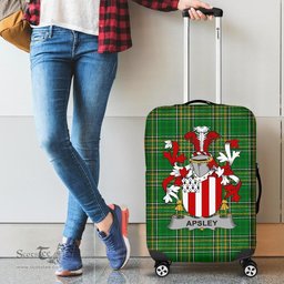 Irish Apsley Coat of Arms Family Crest Ireland Luggage Cover Irish National Tartan Irish County Luggage Cover
