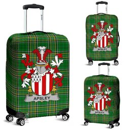 Irish Apsley Coat of Arms Family Crest Ireland Luggage Cover Irish National Tartan Irish County Luggage Cover