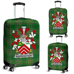 Irish Barrington Coat of Arms Family Crest Ireland Luggage Cover Irish National Tartan Irish County Luggage Cover