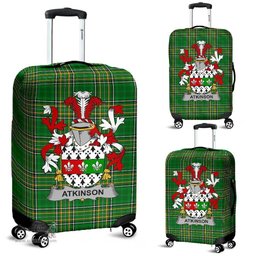 Irish Atkinson Coat of Arms Family Crest Ireland Luggage Cover Irish National Tartan Irish County Luggage Cover