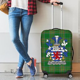 Irish Aldborough Coat of Arms Family Crest Ireland Luggage Cover Irish National Tartan Irish County Luggage Cover