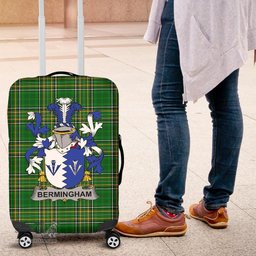Irish Bermingham Coat of Arms Family Crest Ireland Luggage Cover Irish National Tartan Irish County Luggage Cover