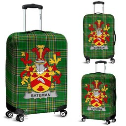 Irish Bateman Coat of Arms Family Crest Ireland Luggage Cover Irish National Tartan Irish County Luggage Cover