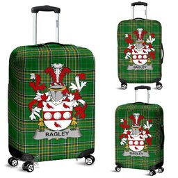 Irish Bagley or Begley Coat of Arms Family Crest Ireland Luggage Cover Irish National Tartan Irish County Luggage Cover