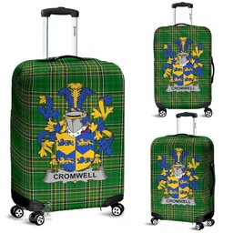 Irish Cromwell Coat of Arms Family Crest Ireland Luggage Cover Irish National Tartan Irish County Luggage Cover