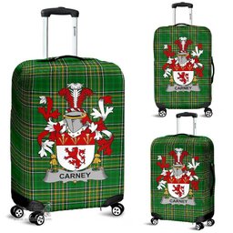 Irish Carney Coat of Arms Family Crest Ireland Luggage Cover Irish National Tartan Irish County Luggage Cover