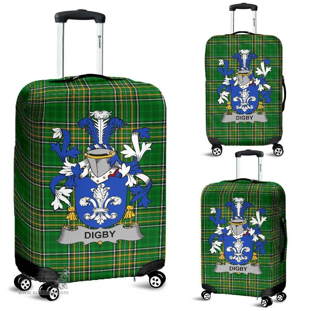 Irish Digby Coat of Arms Family Crest Ireland Luggage Cover Irish National Tartan Irish County Luggage Cover