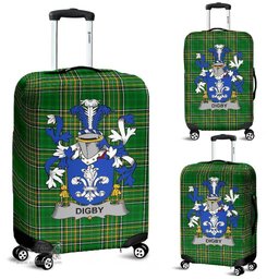 Irish Digby Coat of Arms Family Crest Ireland Luggage Cover Irish National Tartan Irish County Luggage Cover