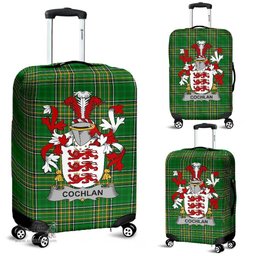 Irish Cochlan or McCoughlan Coat of Arms Family Crest Ireland Luggage Cover Irish National Tartan Irish County Luggage Cover