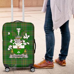 Irish Connell or O'Connell Coat of Arms Family Crest Ireland Luggage Cover Irish National Tartan Irish County Luggage Cover