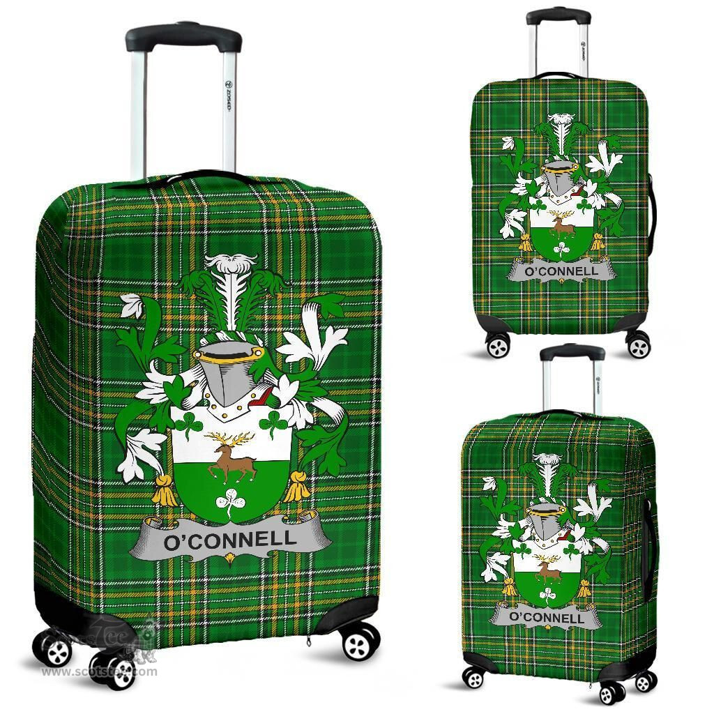 Irish Connell or O'Connell Coat of Arms Family Crest Ireland Luggage Cover Irish National Tartan Irish County Luggage Cover