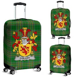 Irish Colley or McColley Coat of Arms Family Crest Ireland Luggage Cover Irish National Tartan Irish County Luggage Cover