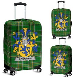Irish Cadogan Coat of Arms Family Crest Ireland Luggage Cover Irish National Tartan Irish County Luggage Cover