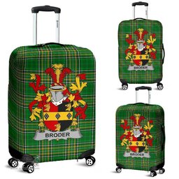 Irish Broder or O'Broder Coat of Arms Family Crest Ireland Luggage Cover Irish National Tartan Irish County Luggage Cover