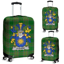 Irish Cleare Coat of Arms Family Crest Ireland Luggage Cover Irish National Tartan Irish County Luggage Cover