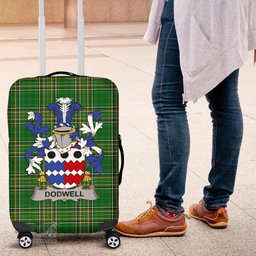 Irish Dodwell Coat of Arms Family Crest Ireland Luggage Cover Irish National Tartan Irish County Luggage Cover