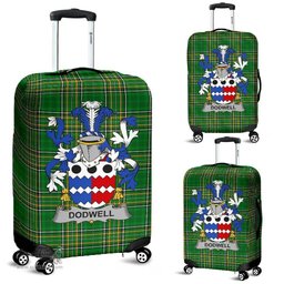 Irish Dodwell Coat of Arms Family Crest Ireland Luggage Cover Irish National Tartan Irish County Luggage Cover