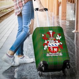 Irish Halloran or O'Halloran Coat of Arms Family Crest Ireland Luggage Cover Irish National Tartan Irish County Luggage Cover