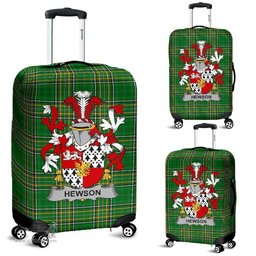 Irish Hewson Coat of Arms Family Crest Ireland Luggage Cover Irish National Tartan Irish County Luggage Cover