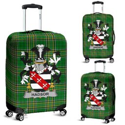 Irish Hadsor Coat of Arms Family Crest Ireland Luggage Cover Irish National Tartan Irish County Luggage Cover
