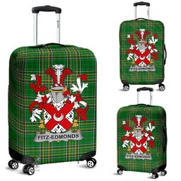 Irish Fitz-Edmonds Coat of Arms Family Crest Ireland Luggage Cover Irish National Tartan Irish County Luggage Cover