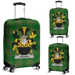 Irish Hogan or O'Hogan Coat of Arms Family Crest Ireland Luggage Cover Irish National Tartan Irish County Luggage Cover