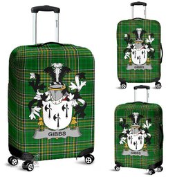 Irish Gibbs Coat of Arms Family Crest Ireland Luggage Cover Irish National Tartan Irish County Luggage Cover
