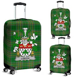 Irish Leech Coat of Arms Family Crest Ireland Luggage Cover Irish National Tartan Irish County Luggage Cover