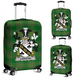 Irish Lawson Coat of Arms Family Crest Ireland Luggage Cover Irish National Tartan Irish County Luggage Cover
