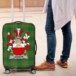 Irish Leeson Coat of Arms Family Crest Ireland Luggage Cover Irish National Tartan Irish County Luggage Cover
