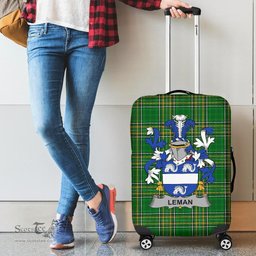 Irish Leman or Lemon Coat of Arms Family Crest Ireland Luggage Cover Irish National Tartan Irish County Luggage Cover