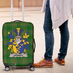 Irish Kenney or O'Kenny Coat of Arms Family Crest Ireland Luggage Cover Irish National Tartan Irish County Luggage Cover