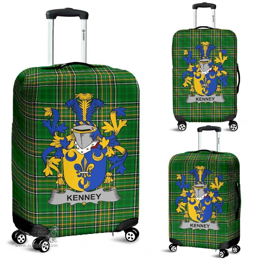 Irish Kenney or O'Kenny Coat of Arms Family Crest Ireland Luggage Cover Irish National Tartan Irish County Luggage Cover