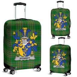 Irish Kenney or O'Kenny Coat of Arms Family Crest Ireland Luggage Cover Irish National Tartan Irish County Luggage Cover