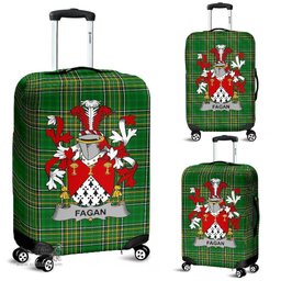 Irish Fagan Coat of Arms Family Crest Ireland Luggage Cover Irish National Tartan Irish County Luggage Cover