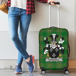 Irish Forstall Coat of Arms Family Crest Ireland Luggage Cover Irish National Tartan Irish County Luggage Cover