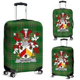 Irish Gilbert Coat of Arms Family Crest Ireland Luggage Cover Irish National Tartan Irish County Luggage Cover