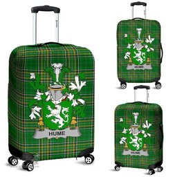 Irish Hume Coat of Arms Family Crest Ireland Luggage Cover Irish National Tartan Irish County Luggage Cover
