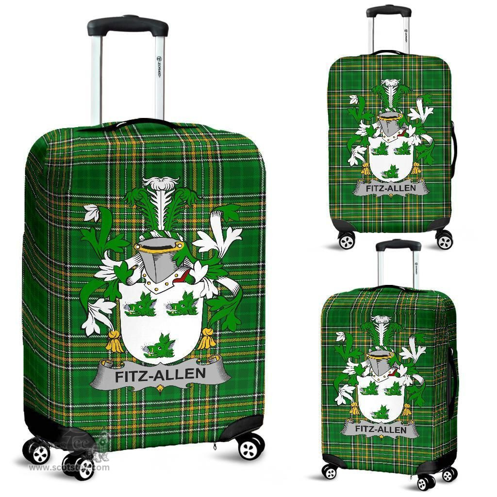 Irish Fitz-Allen Coat of Arms Family Crest Ireland Luggage Cover Irish National Tartan Irish County Luggage Cover