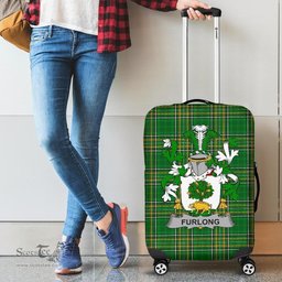 Irish Furlong Coat of Arms Family Crest Ireland Luggage Cover Irish National Tartan Irish County Luggage Cover