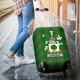 Irish Furlong Coat of Arms Family Crest Ireland Luggage Cover Irish National Tartan Irish County Luggage Cover