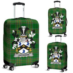 Irish Jackson Coat of Arms Family Crest Ireland Luggage Cover Irish National Tartan Irish County Luggage Cover