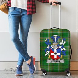 Irish Keenan or O'Kinahan Coat of Arms Family Crest Ireland Luggage Cover Irish National Tartan Irish County Luggage Cover
