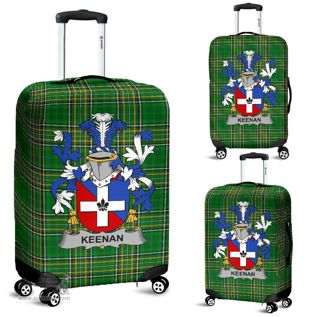 Irish Keenan or O'Kinahan Coat of Arms Family Crest Ireland Luggage Cover Irish National Tartan Irish County Luggage Cover