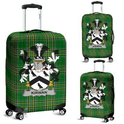 Irish Kirwan or O'Kerwin Coat of Arms Family Crest Ireland Luggage Cover Irish National Tartan Irish County Luggage Cover