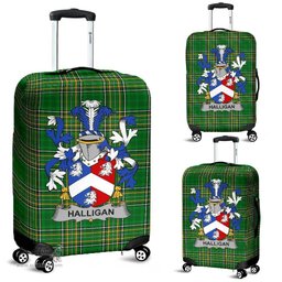 Irish Halligan or O'Halligan Coat of Arms Family Crest Ireland Luggage Cover Irish National Tartan Irish County Luggage Cover