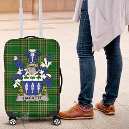 Irish Hackett Coat of Arms Family Crest Ireland Luggage Cover Irish National Tartan Irish County Luggage Cover